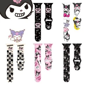 Cute Cartoon Kuromi Silicone Strap For Apple Watch Band 8 7 6 5 Anime Bracelet - Picture 1 of 21