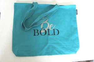 Lancome Summer Tote Canvas Large Beach Bag in Dark Red / Blue-green - Picture 1 of 6