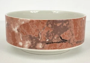 Villeroy & Boch Siena Soup Cereal Bowl 4 3/4" Salmon Orange Marble Luxembourg - Picture 1 of 5