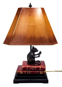 Frederick Cooper Lamp Bronze Style Metal Mouse Books Sculpture Statue Decor - Picture 1 of 24