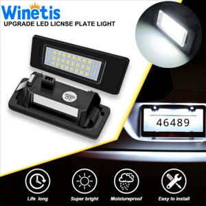 White 24-SMD LED License Plate Light For Audi 5D A1/6/7 Q5 VW Jetta Passat Golf - Picture 1 of 9