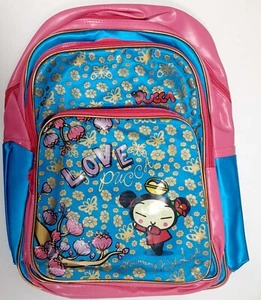 Rucksack Schultasche Junge Mädchen Kind Kinder Laptop Buchstreifen College Love Pucca - Bild 1 von 2
