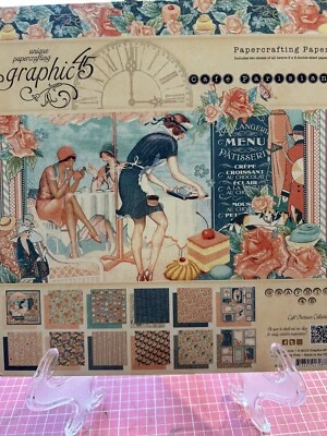 Graphic 45 Cafe Parisian Paper & Ephemera - Image 1 of 4