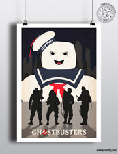 GHOSTBUSTERS - Stay Puft Minimalist Movie Poster Minimal Film Marshmallow Man