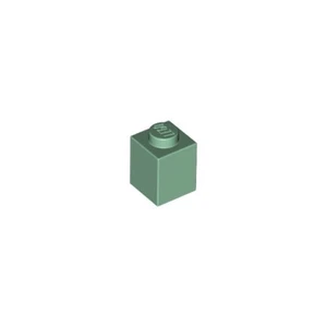 Lego - Sand Green 1x1 - Brick - Picture 1 of 1