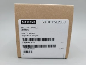 New Siemens 6EP1961-2BA21 SITOP PSE200U Selectivity Module 4 Channel DIN Mount - Picture 1 of 3