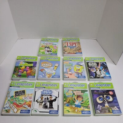 Lot of 11 Leap Frog Leapster Games Disney WallE Stars Wars Backyardigans  - Image 1 of 4
