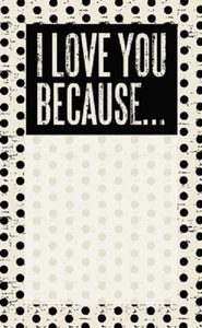¡NUEVO!~BLOC DE NOTAS~"TE AMO PORQUE..."~Papel/Tableta/Carta - Imagen 1 de 1