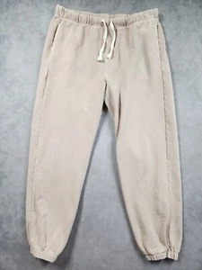 NSF Joggers Mens Large Beige Drawstring Waist Tapered Leg Activewear Performance - Picture 1 of 9