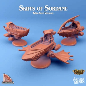 Racing Skiff Miniatures Airship | Skies of Sordane | Fantasy Miniature | Arcane - Picture 1 of 2