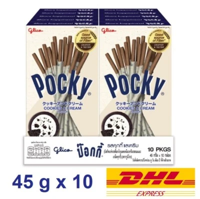 10 x Galletas Glico Pocky y Sabor Crema Galleta Japonesa Palo Nueva Fomula 45g Foto 1 de 4