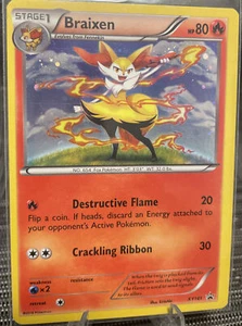 Pokemon Karte Trading Card Game Promo Nr. XY161 Braixen Holo englisch - Bild 1 von 2