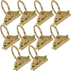 10 Pack Heavy Duty E Track O Rings Tie Down Anchors E-Track Tie-Down Rail System - Picture 1 of 7