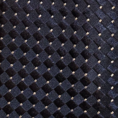DONALD TRUMP ~ MENS SILK TIE ~ DEEP INDIGO BLUE w/ SILVER METALLIC SPARKLE ~ 59" - Image 1 of 4