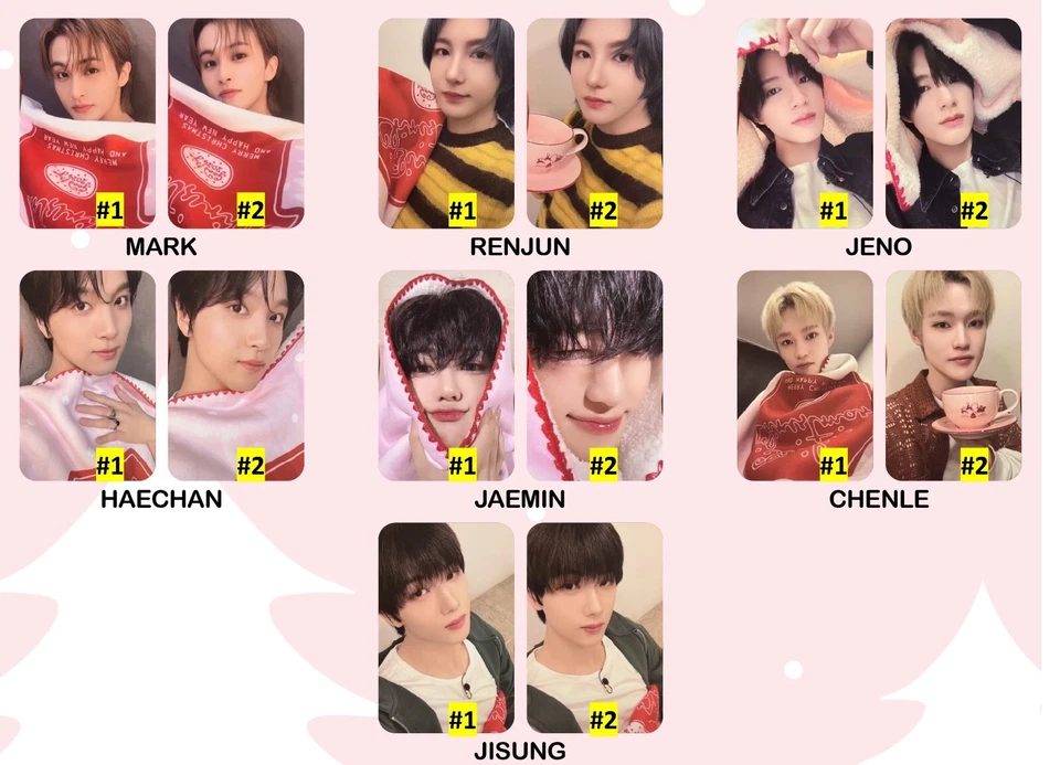 NCT DREAM 2024 PINK CHRISTMAS RANDOM PACK CARTE PHOTO OFFICIELLE PC - Photo 1/1
