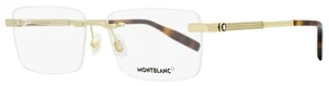 Montblanc Rimless Eyeglasses MB0030O 005 Gold/Havana 59mm 30 - Picture 1 of 3