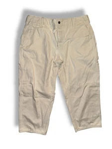 Abbigliamento Ingegnerizzato Pantaloni Giapponese Cropped Pittore/Falegname Off-White Taglia XL - Foto 1 di 11