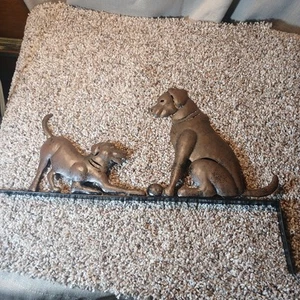 Metal Window - Door - Corner Decor Dog Figures - Sculptures Cottagecore Lodge - Picture 1 of 6