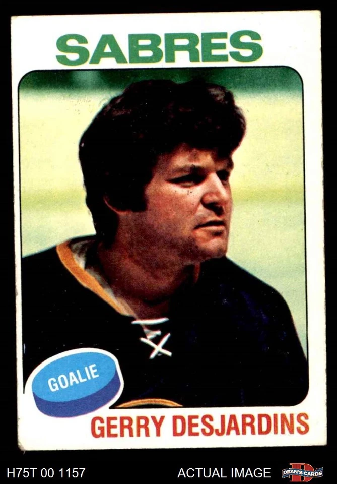 1975 Topps #125 Gerry Desjardins  Sabres 2 - GOOD - Image 1 of 1