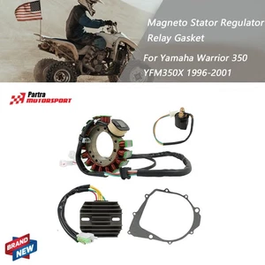 For 1996-2001 Yamaha Warrior 350 YFM350X Magneto Stator Regulator Relay Gasket - Foto 1 di 10