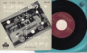 JOHNNY AND THE HURRICANES: Red River Rock/Buckeye - JAPANESE 7": GOOD - Picture 1 of 2