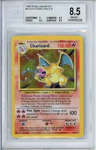 1999 POKEMON GAME #4 CHARIZARD HOLO BGS 8.5 - Picture 1 of 2