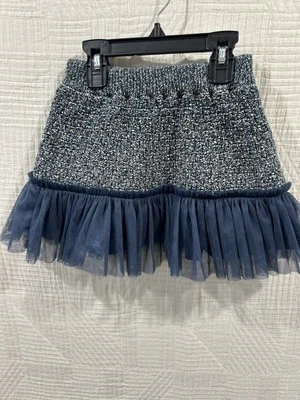 Saia Suéter Nina And Nelli Azul/Preto 4/5 - Imagem 1 de 4