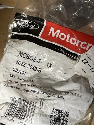 New OEM 1987-2023 Ford Motorcraft Upper Ball Joint 8C3Z-3049-B MCSOE-3 - Image 1 of 2