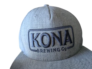 Gorra de béisbol ajustable KONA Brewing Company Snapback ala plana camionero - Imagen 1 de 10