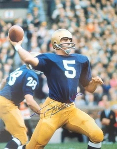 Signed  Terry Hanratty Notre Dame  16x20 Photo with COA - Picture 1 of 1