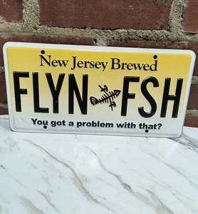 FLYING FISH Brauen Bier Nummernschild Schild FLYN FSH NJ New Jersey Bar Man Cave - Bild 1 von 2