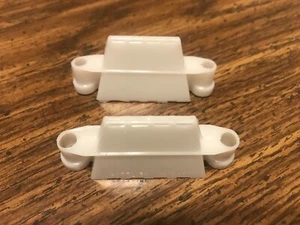 Set of 2 Gottlieb White Tent Style Pinball Lane Guides C15647W ( NEW ) - Picture 1 of 2