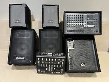 PA System DJ tech cube 202 Pro Sound Yamaha EMX RFA DeeJay With Cabling & Stands