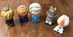 Disney Store Frozen Bath Toys Dolls Set Lot Of 4 Elsa, Anna, Olaf, Kristoff: 5" - Picture 1 of 11