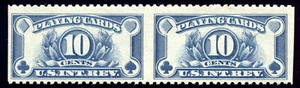 US RF24a Playing Cards 10c 1930 horiz pair imperf vertically PF cert unused OG H - Picture 1 of 3