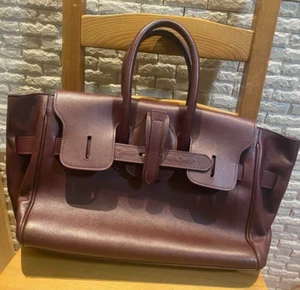 Golden Goose Boston Bag 16.5 Wide x 8.7 Inch Height Leather Brown GGDB - Picture 1 of 7