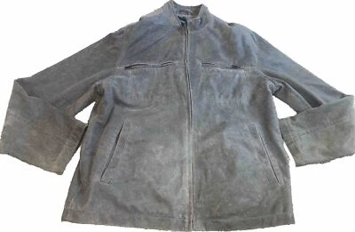 ALFANI Men's Perforated Bomber Jacket Green Size LARGE - Image 1 of 4