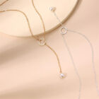Geometric Simple Pearl Pendant Choker Necklace Fashion Exquisite Clavicle Chalr
