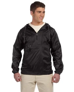 Harriton M750 Men's Long Sleeve Packable Nylon Jacket - Picture 1 of 6
