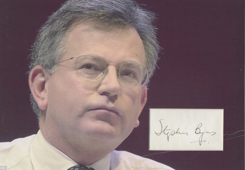 STEPHEN BYERS Signed 12X8 Photo Display LABOUR MP COA - Image 1 of 1