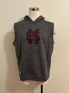 Mississippi State Bulldogs Adidas Team-Issue Sleeveless Hoodie Sweatshirt (XL) - Bild 1 von 5