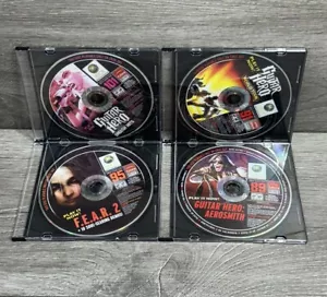 Xbox Magazine Demo Disc Bundle Lot Guitar Hero Smash Hits Aerosmith World Tour - Picture 1 of 6