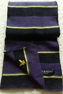 ●●●Lyle And Scott Collegiate Style Merino Wool Scarf (156cm x 18cm)●●● - Picture 1 of 3