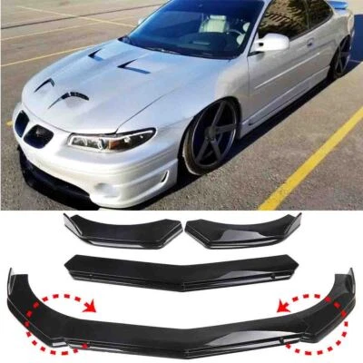 For Pontiac Grand Prix Front Bumper Lip Splitter Spoiler Body Kit Glossy Black - Image 1 of 4