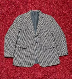 Harris Tweed Blazer Herringbone Weave Blazer Sport Coat GREAT Size XL - Picture 1 of 9