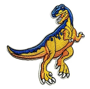 Parche de dinosaurio bordado con logotipo de película de Parque Jurásico apliques para planchar - Imagen 1 de 12
