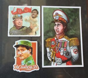 JUSTIN TRUDEAU STICKER VARIETY PACK (3) **FREE** WORLDWIDE 🌐 SHIPPING 