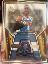 Allen Iverson 07/08 Upperdeck SP Game Used Authentic Fabrics