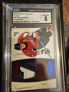 2010 11 Panini Dominion Prime Patch 2 Color #16/25 Alexander Ovechkin Caps CGC 8 - Picture 1 of 2