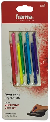 HAMA Pen Stylus penna di ricambio penna di input per Nintendo NEW 3DS XL set di 8 NUOVE IMBALLO ORIGINALE